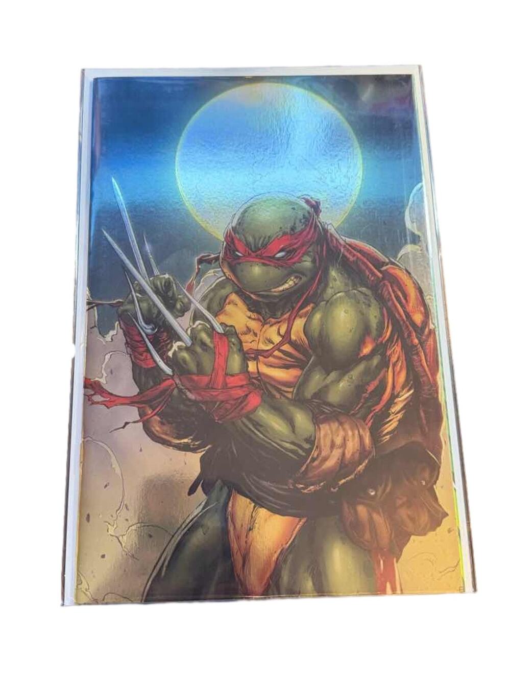 Teenage Mutant Ninja Turtles #1 Raphael Foil Virgin Variant IDW Comic